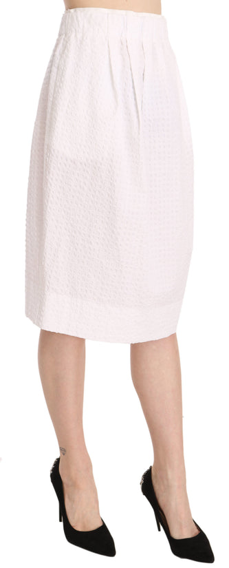 Elegant White Pencil Skirt