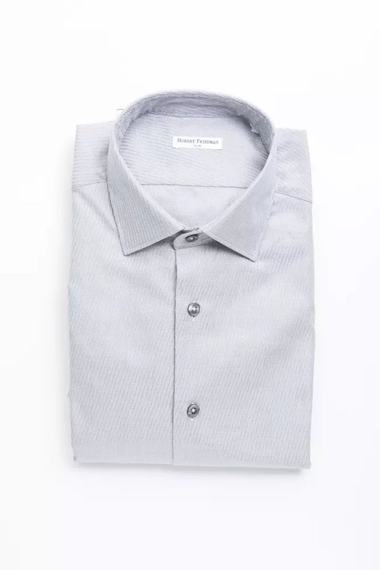 Beige Cotton Men Shirt