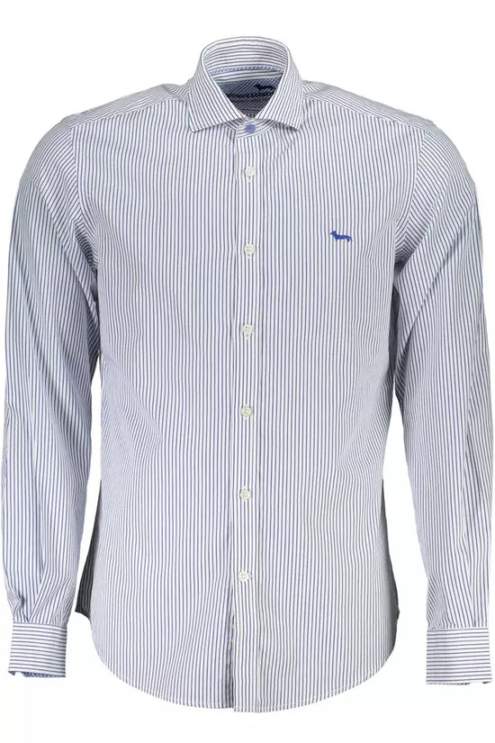 White Cotton Men Shirt