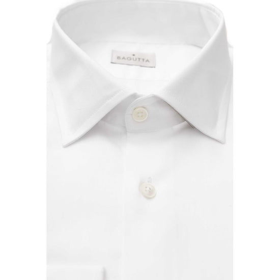 White Cotton Men's Shirt