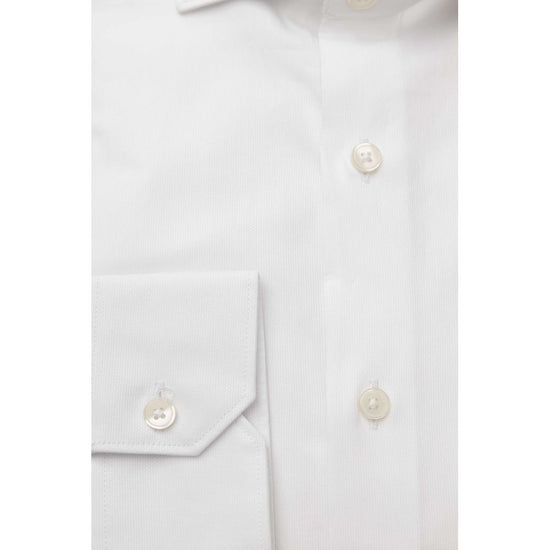 White Cotton Men's Shirt