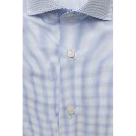 Light Blue Cotton Men Shirt