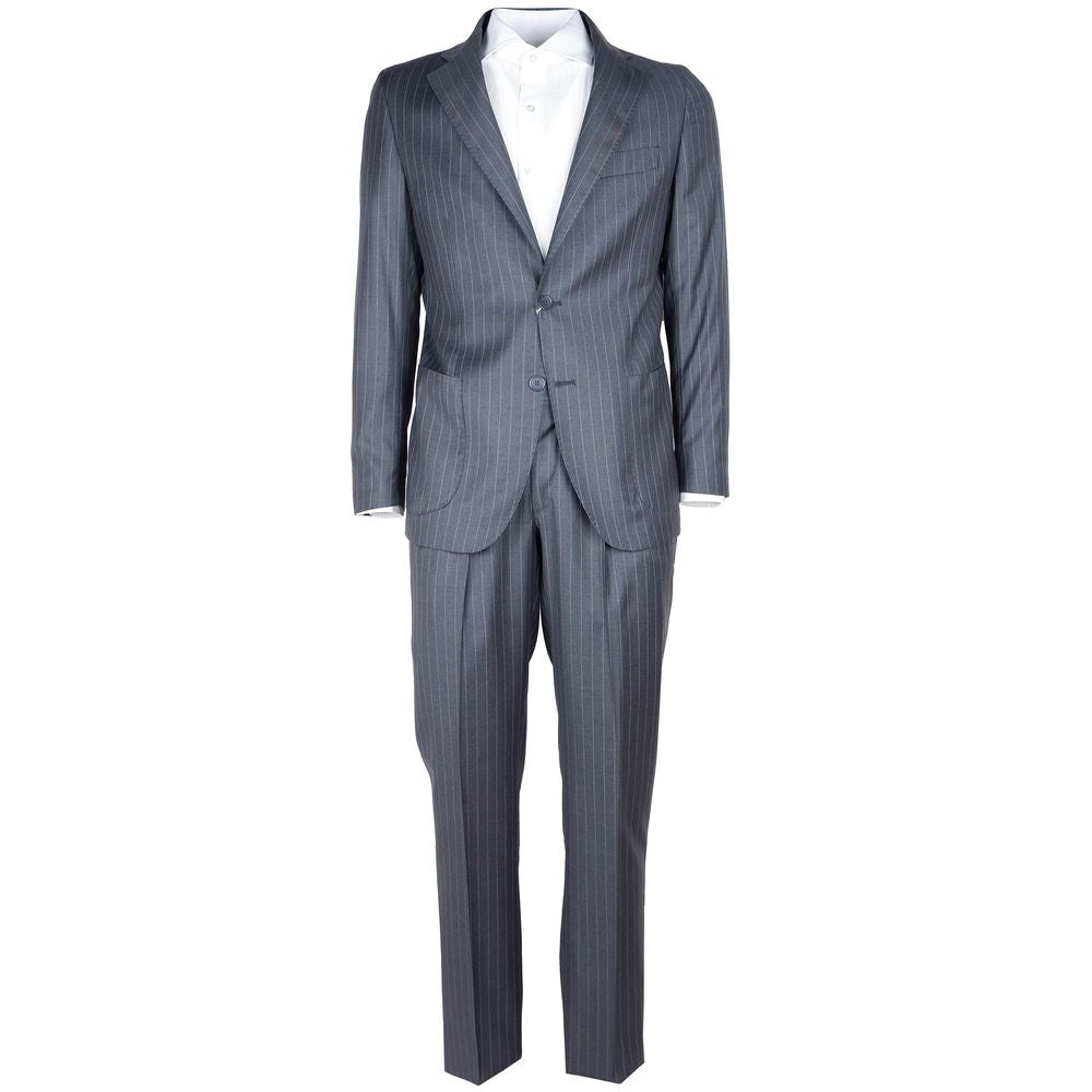 Gray Wool Men Suit