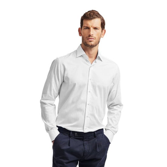 White Cotton Men's Shirt