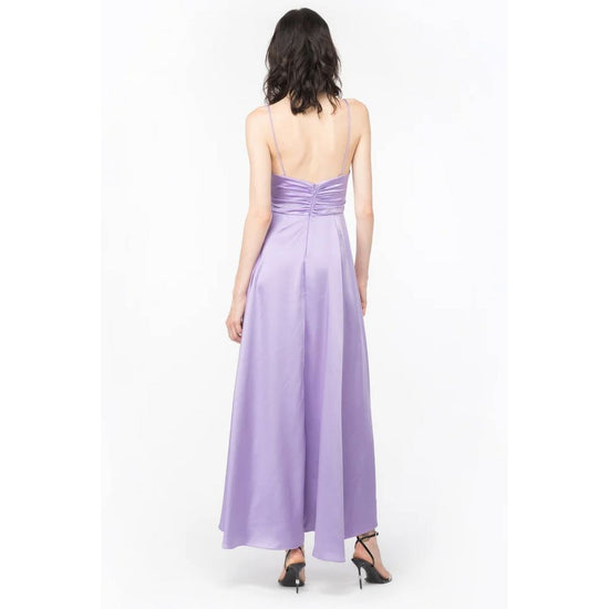 Purple Polyester Dress