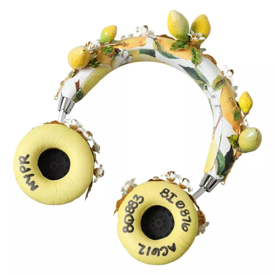 Lemon Crystal Floral Headset Audio Headphones