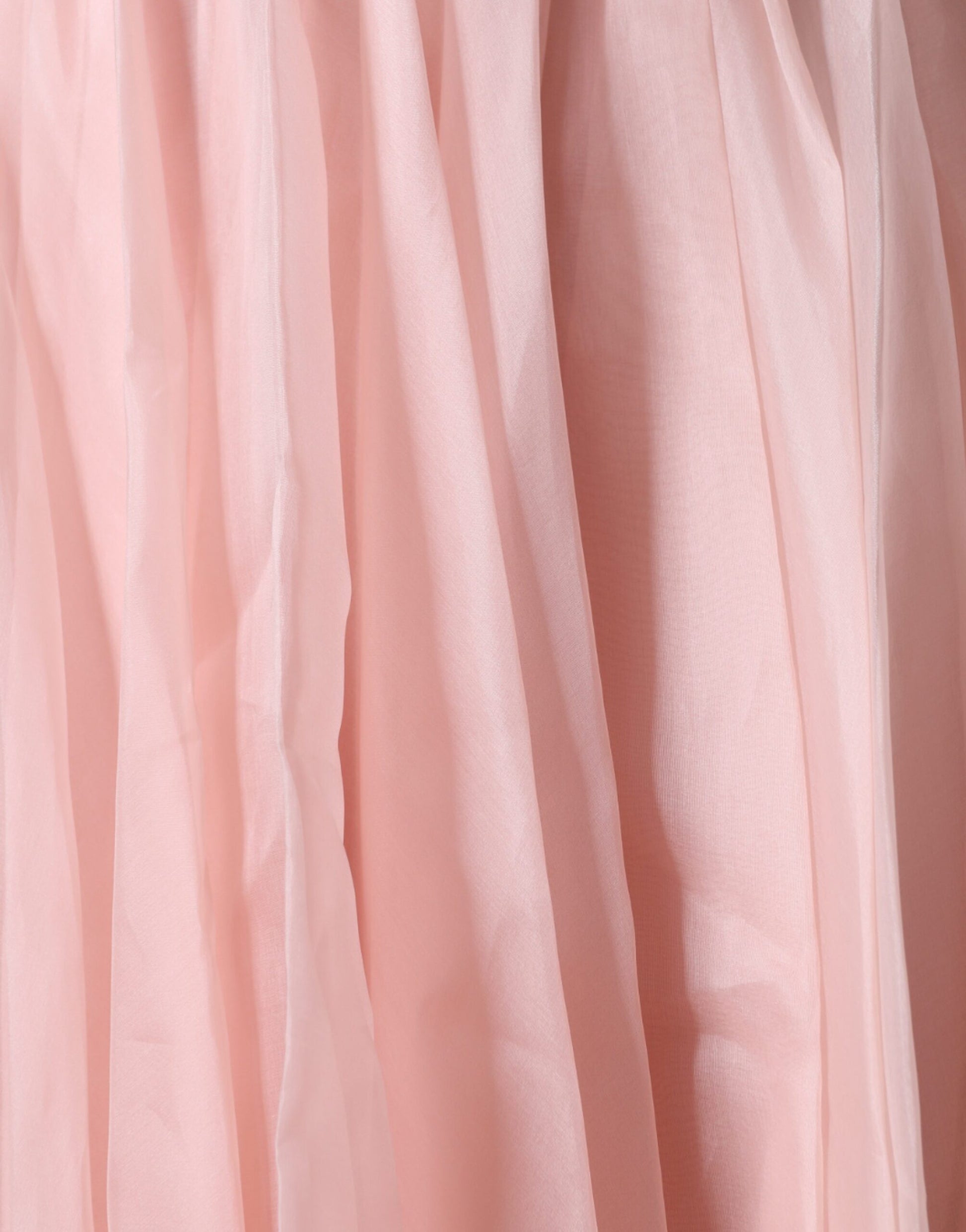 Pink Silk Strapless Maxi A-line Gown Dress