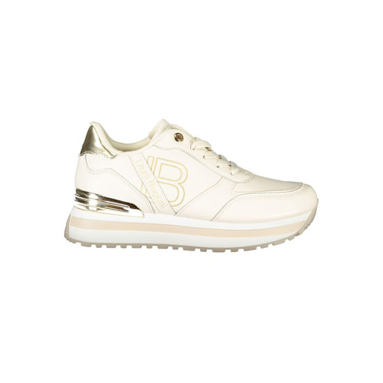 Beige Polyethylene Women Sneaker