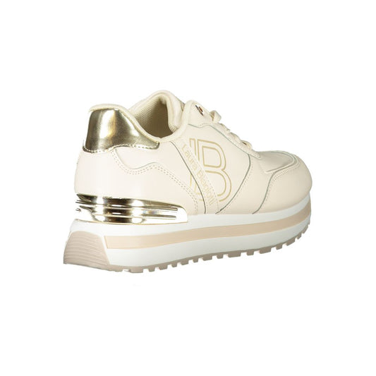 Beige Polyethylene Women Sneaker