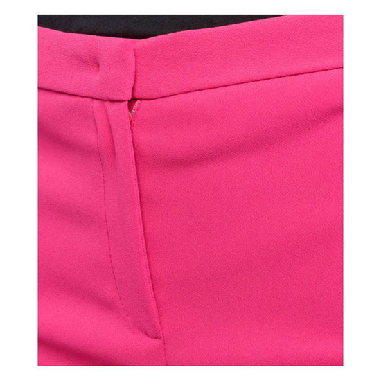 Fuchsia Polyester Jeans & Pant