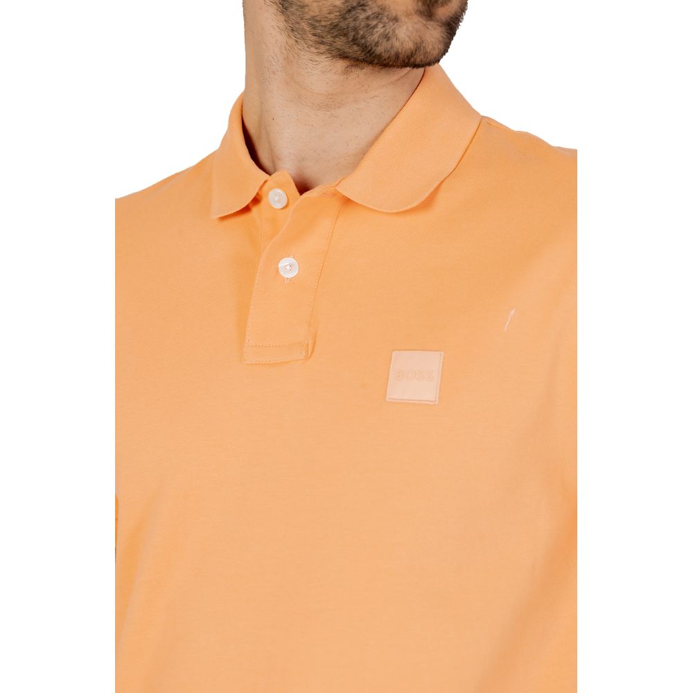 Orange Cotton Polo Shirt