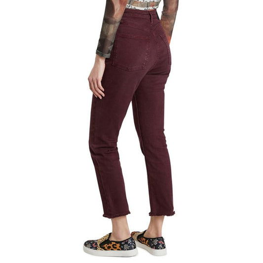 Bordeaux Cotton Jeans & Pant