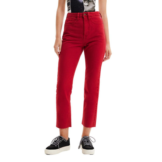 Bordeaux Cotton Jeans & Pant