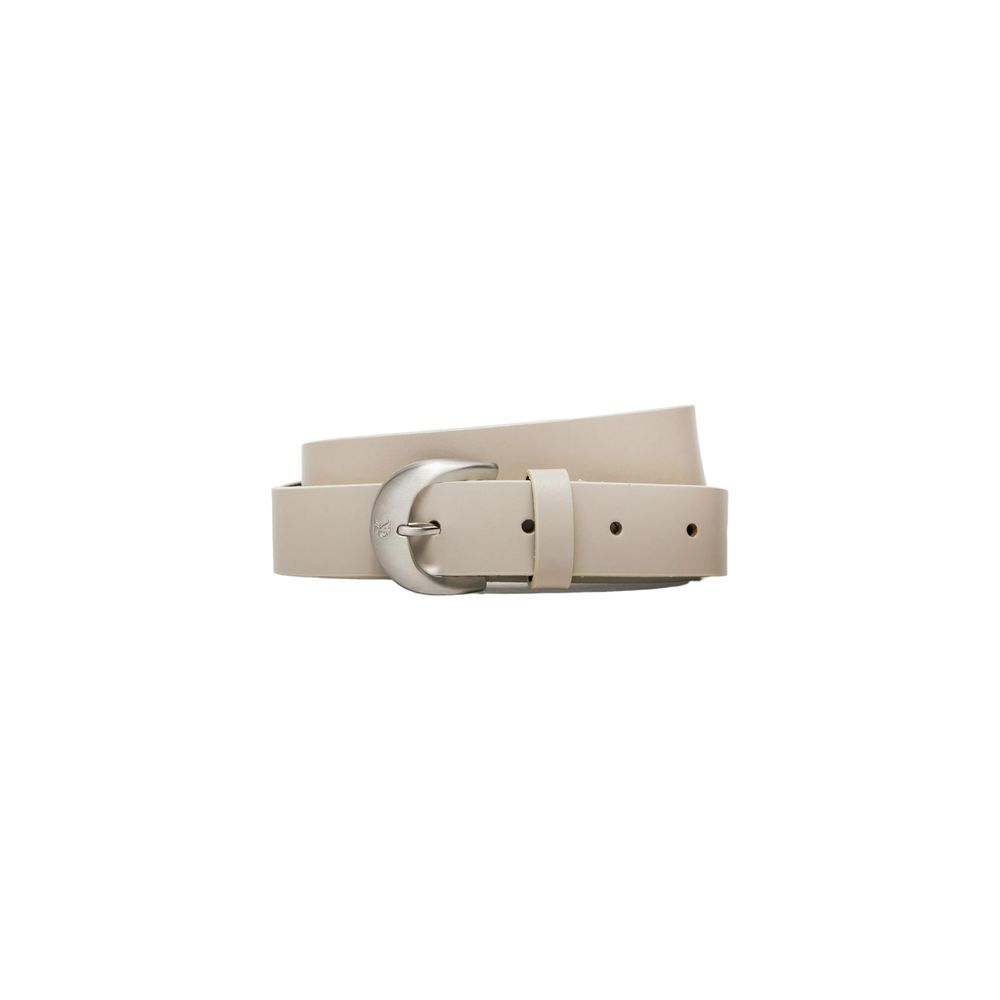 Gray Leather Belt