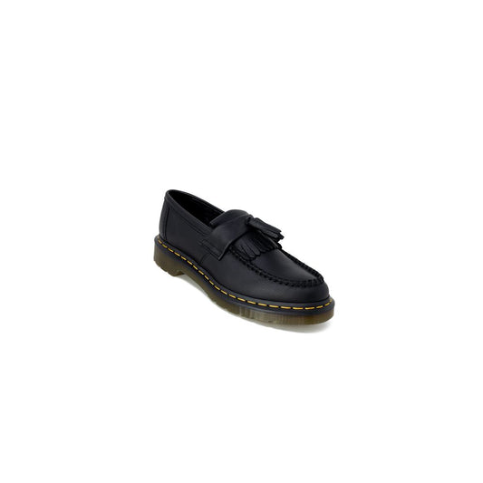 Black Leather Flat Shoe