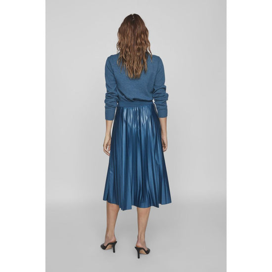 Blue Polyester Polyester Skirt