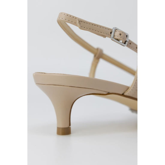 Beige Polyester Sandal