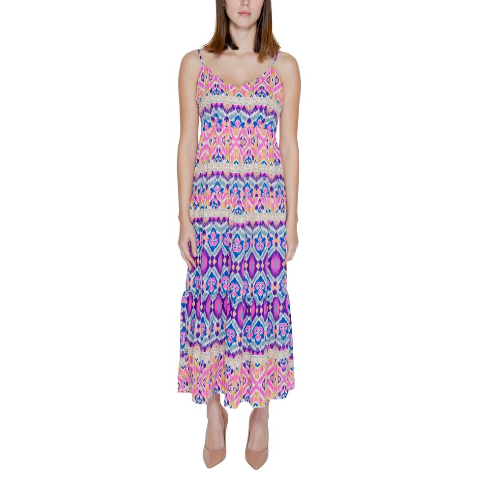 Multicolor Polyester Polyester Dress