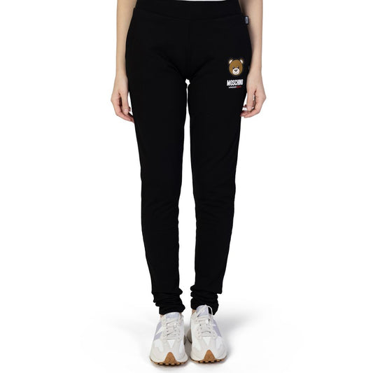 Black Cotton Jeans & Pant