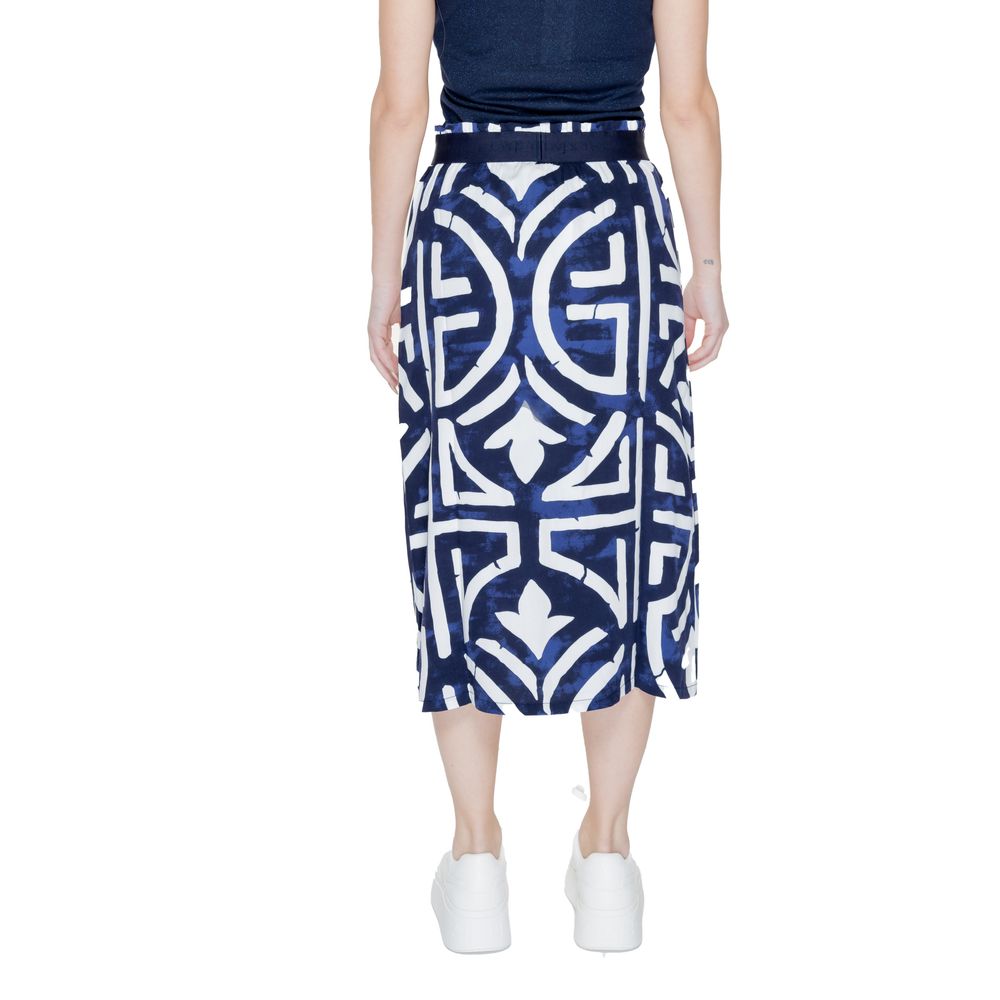 Blue Viscose Skirt