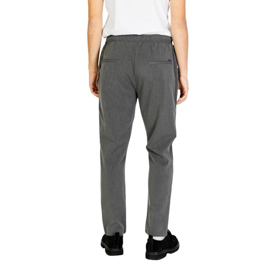 Gray Polyester Jeans & Pant