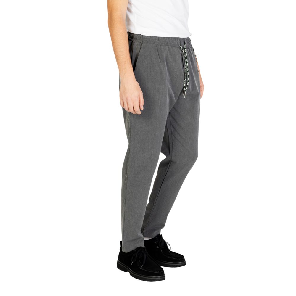 Gray Polyester Jeans & Pant