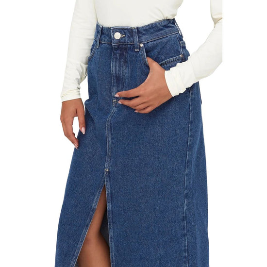 Blue Cotton Skirt