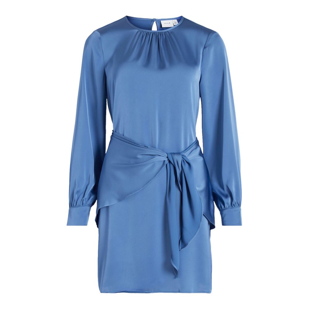 Blue Polyester Polyester Dress