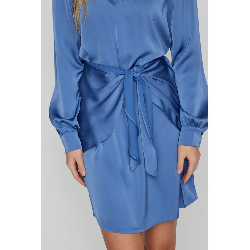 Blue Polyester Polyester Dress