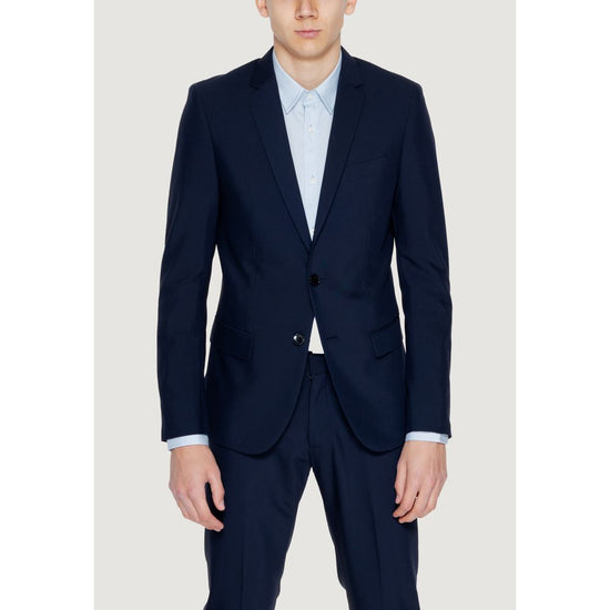 Blue Polyester Suit