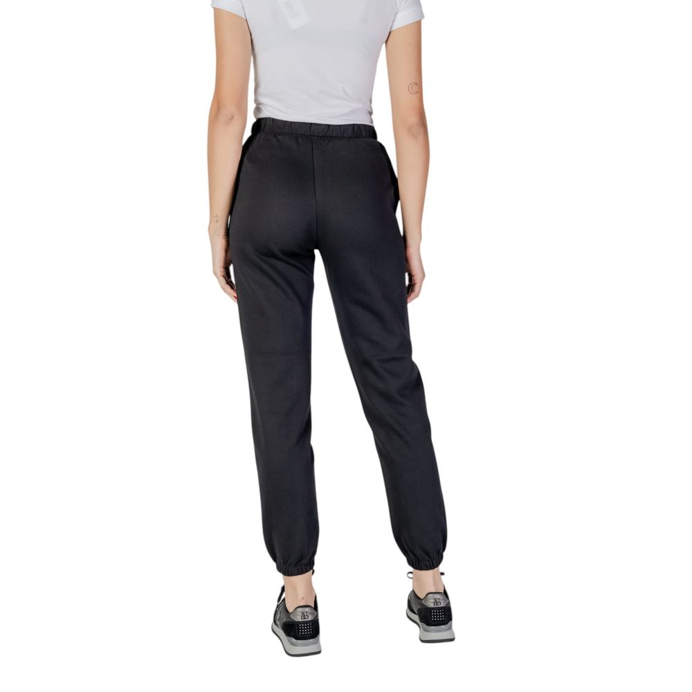 Black Polyester Jeans & Pant