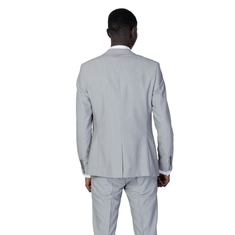 Gray Polyester Suit