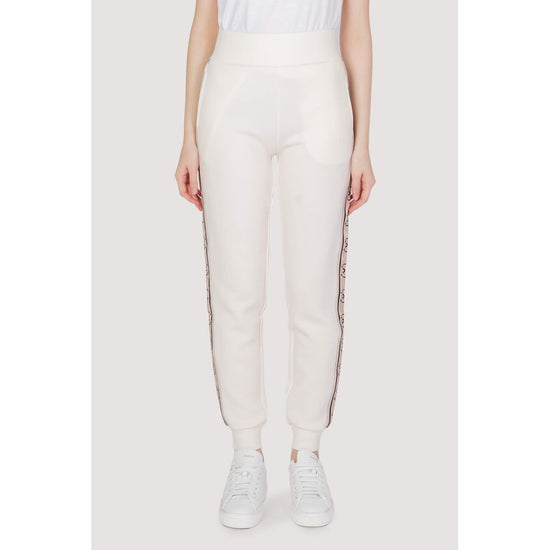 Cream Cotton Jeans & Pant