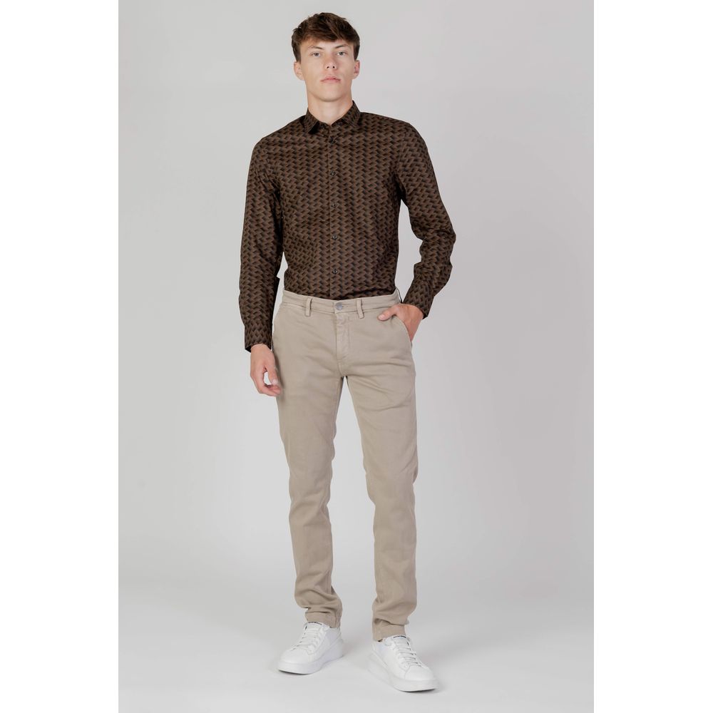 Brown Cotton Shirt