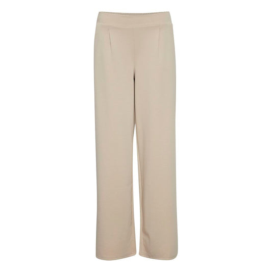 Beige Polyethylene Polyethylene Jeans & Pant