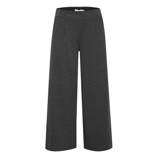 Gray Polyester Polyester Jeans & Pant