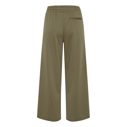 Green Polyester Polyester Jeans & Pant