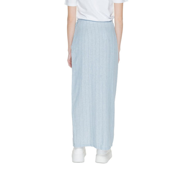 Light Blue Linen Skirt