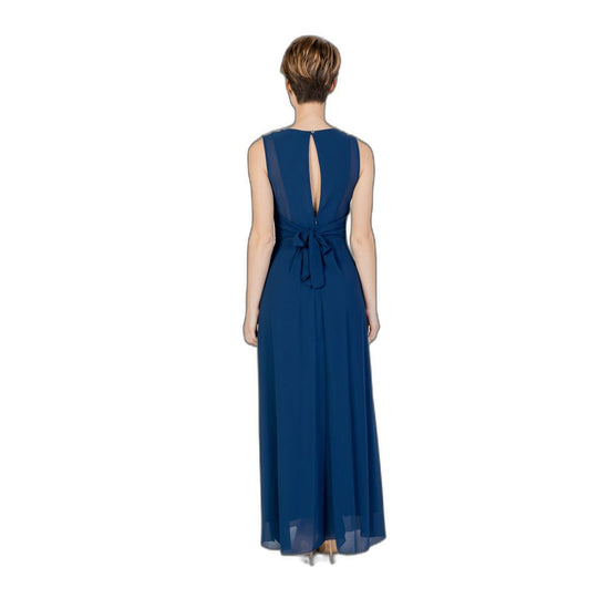 Blue Polyester Dress