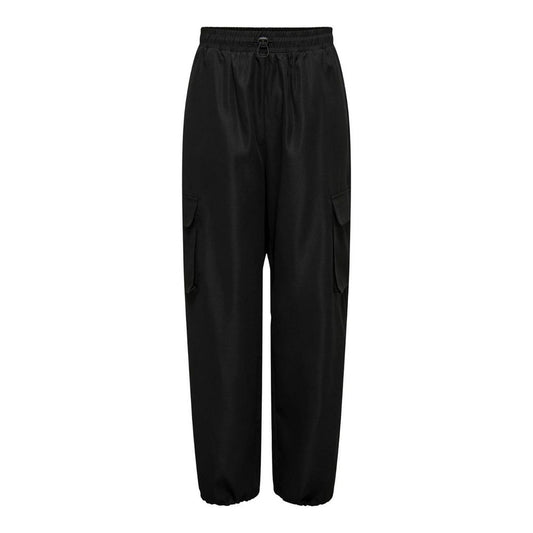 Black Cotton Jeans & Pant