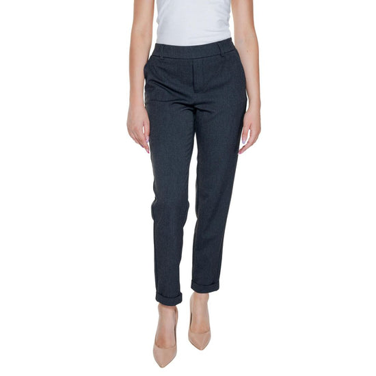 Gray Polyester Jeans & Pant