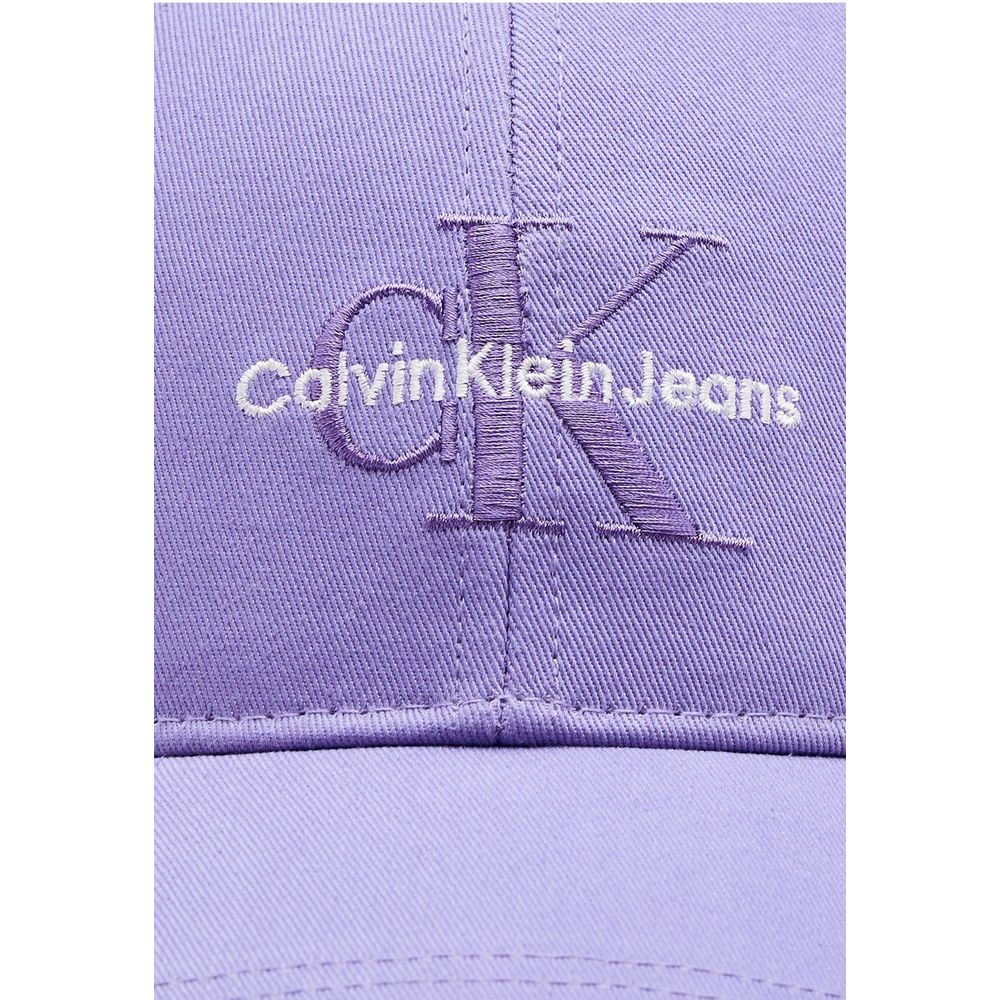 Purple Cotton Cotton Hat