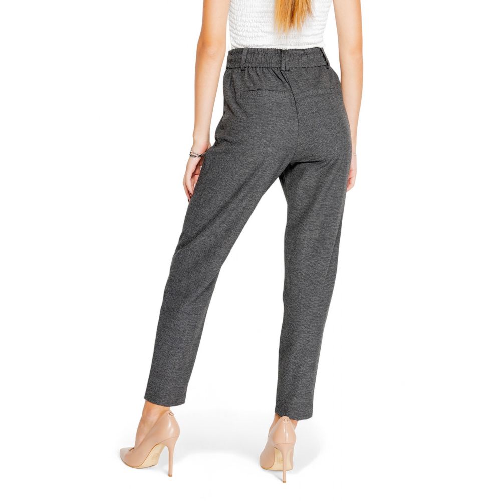 Gray Polyester Jeans & Pant