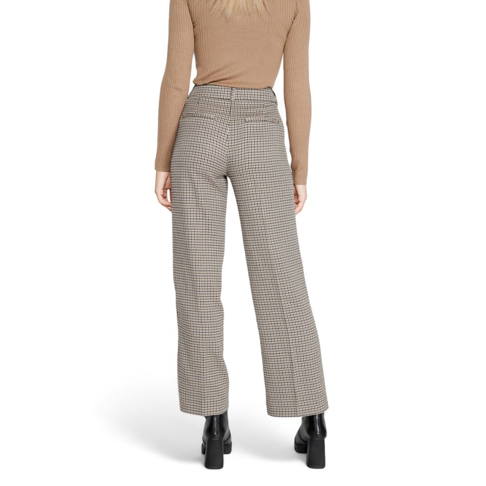 Beige Polyester Jeans & Pant