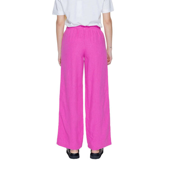 Pink Linen Jeans & Pant