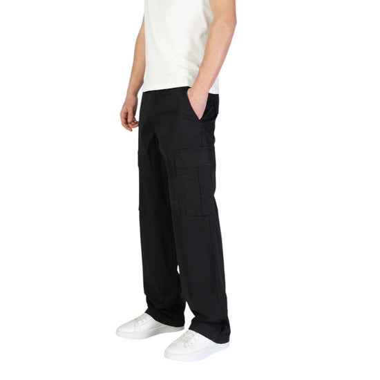 Black Cotton Jeans & Pant