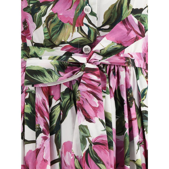 Peony Print Chemisier Dress