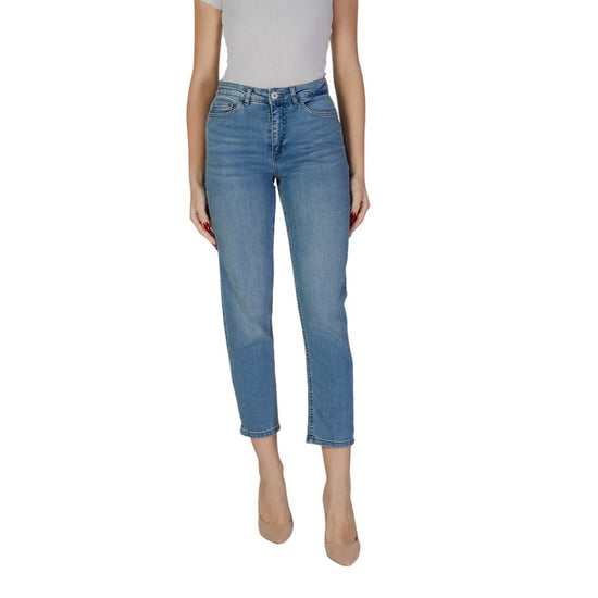 Light Blue Cotton Jeans & Pant