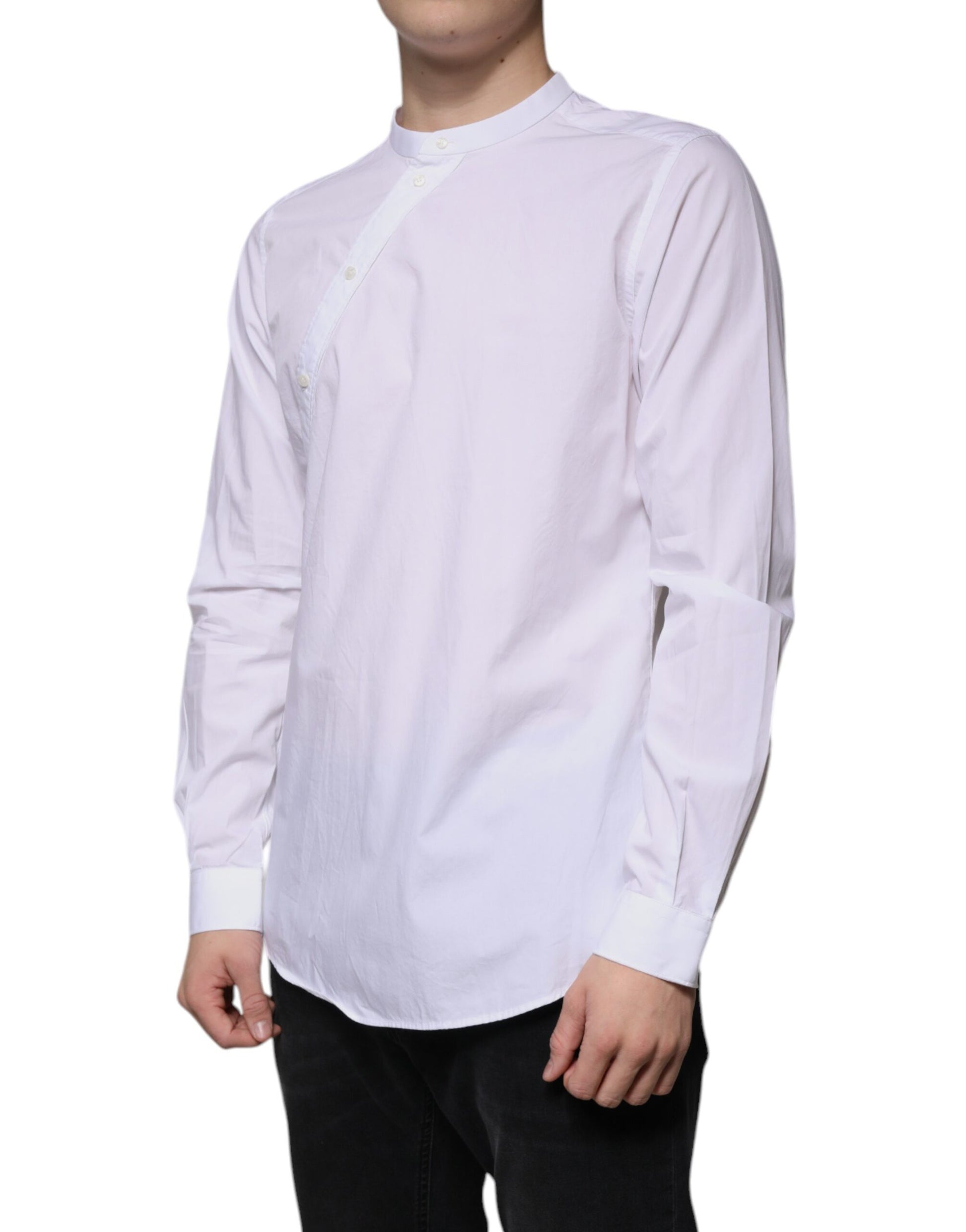 White Cotton Slim Fit MARTINI Dress Shirt