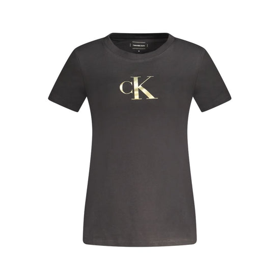 Black Cotton Women TShirt